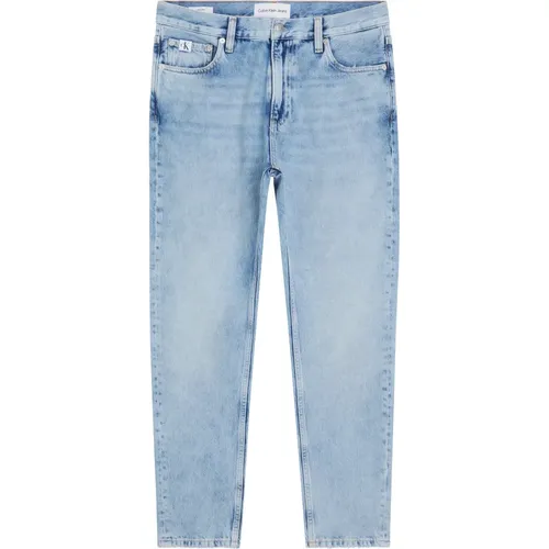 Blaue Denim Tapered Leg Dad Jeans - Calvin Klein - Modalova