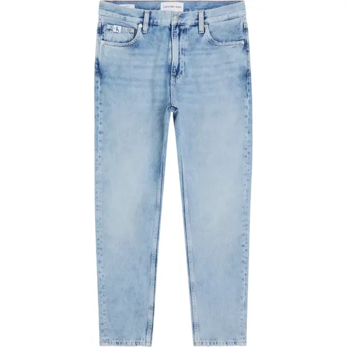 Blaue Denim Tapered Leg Dad Jeans , Herren, Größe: W30 - Calvin Klein - Modalova