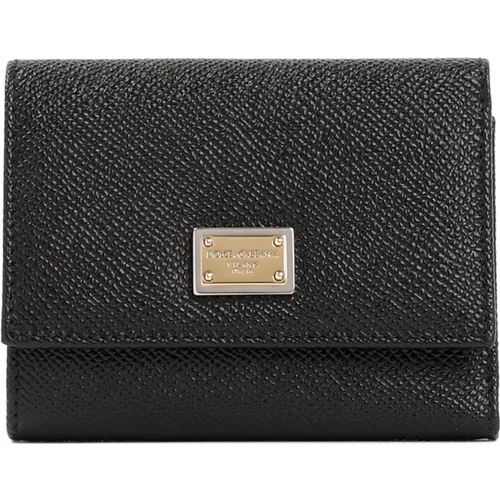 Classic French Flap Wallet , female, Sizes: ONE SIZE - Dolce & Gabbana - Modalova