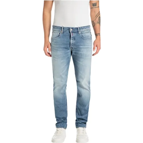 Blaue Jeans Ma972P.000.727 , Herren, Größe: W33 L34 - Replay - Modalova