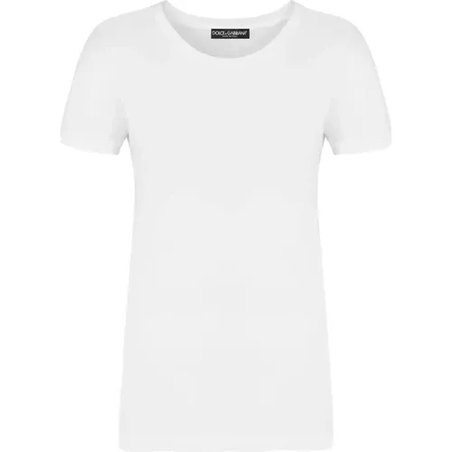 Casual Cotton T-Shirt , female, Sizes: 2XS, 3XS, XL - Dolce & Gabbana - Modalova