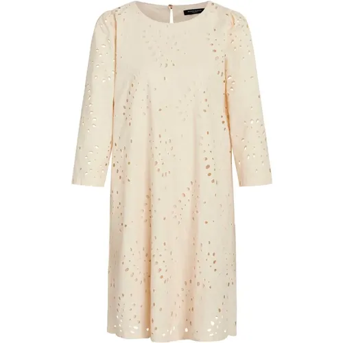 Weiß Creme Besticktes Kleid , Damen, Größe: M - Bruuns Bazaar - Modalova