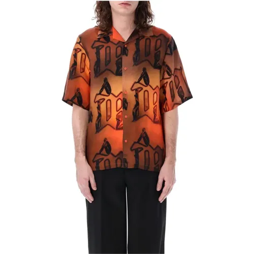 Big M Sunset Shirt , male, Sizes: M, L - Misbhv - Modalova