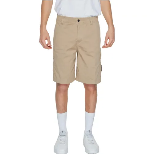 Herren Bermuda Shorts Frühling/Sommer Kollektion , Herren, Größe: L - Calvin Klein Jeans - Modalova