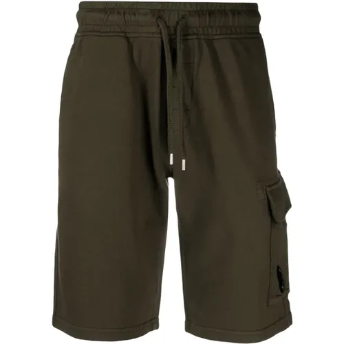 Light Fleece Shorts in , male, Sizes: M, S - C.P. Company - Modalova