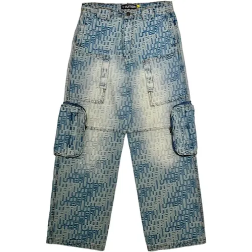 Denim Utility Cargo Jeans , Herren, Größe: W28 - IUTER - Modalova