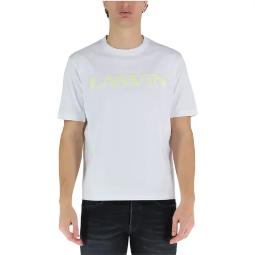 Mens Logo T-Shirt , male, Sizes: L - Lanvin - Modalova
