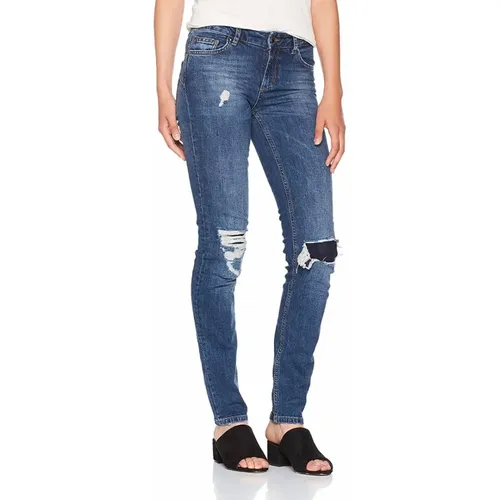 Jeans mit Reißverschluss und Knopf , Damen, Größe: W28 - Liu Jo - Modalova