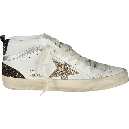 Stella Glitter Mid Star Sneakers - Golden Goose - Modalova