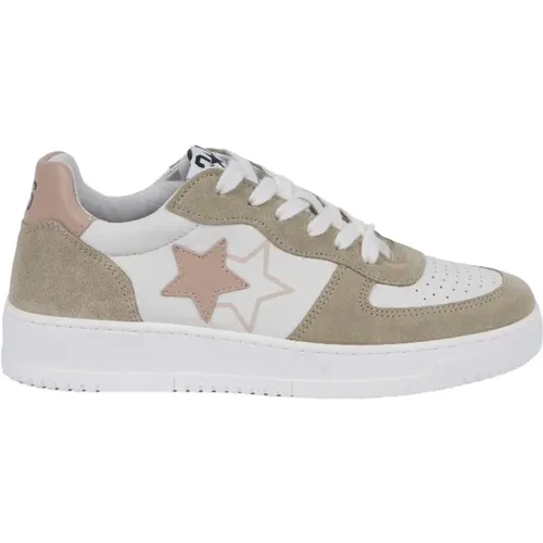 Weiße und Rosa Dubai Sneakers - 2Star - Modalova