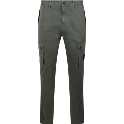 Slim Cargo Trousers , male, Sizes: W33 - Stone Island - Modalova