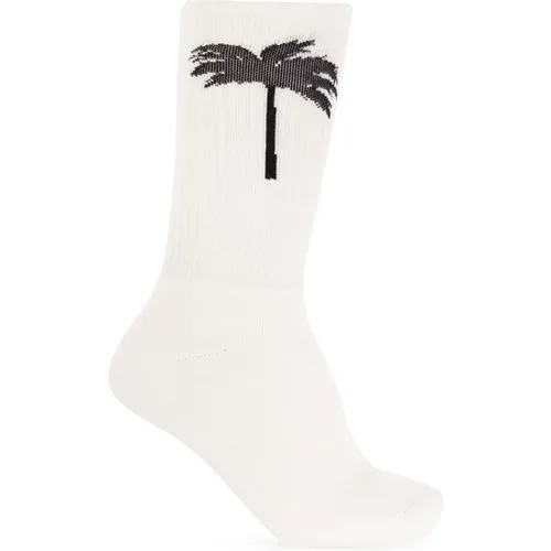 Gerippte Socken , Herren, Größe: L/Xl - Palm Angels - Modalova