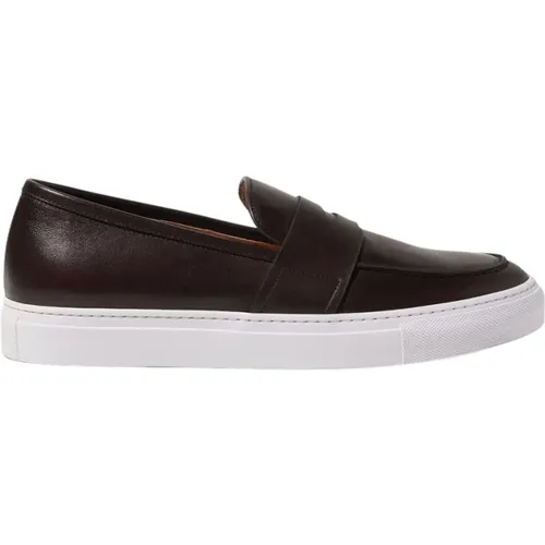 Handgefertigte Penny Loafer Platform Sneakers , Herren, Größe: 41 1/2 EU - Scarosso - Modalova