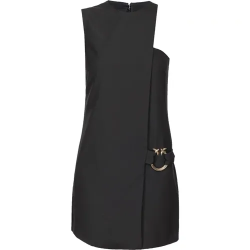 Mini sheath dress with Love Birds buckle , female, Sizes: XS - pinko - Modalova