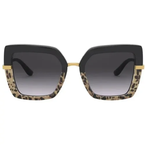 Dg4373 32448G 52 Sunglasses - Women`s Square Multicolor Frame , female, Sizes: 52 MM - Dolce & Gabbana - Modalova