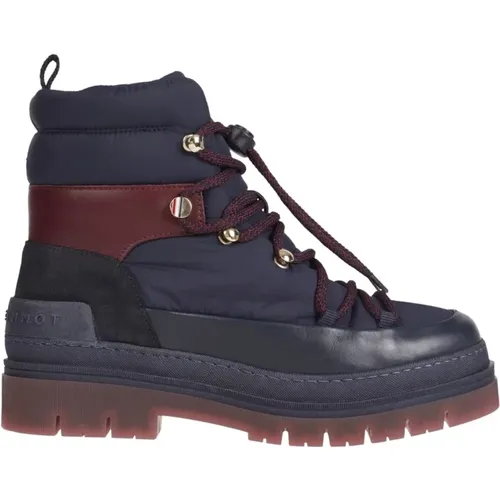 Laced outdoor boot , female, Sizes: 3 UK - Tommy Hilfiger - Modalova