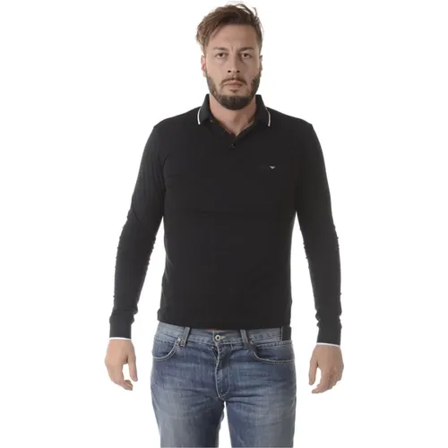 Klassisches Polo Shirt , Herren, Größe: XL - Emporio Armani EA7 - Modalova