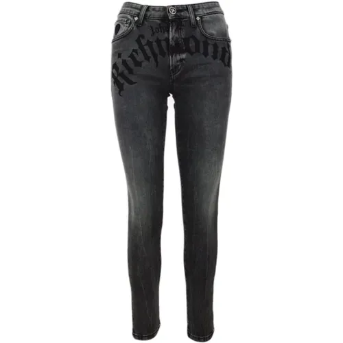 Slim Fit Denim Jeans , Damen, Größe: W27 - John Richmond - Modalova