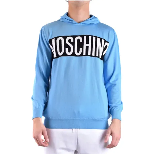 Gemütlicher Strickhoodie , Herren, Größe: S - Moschino - Modalova