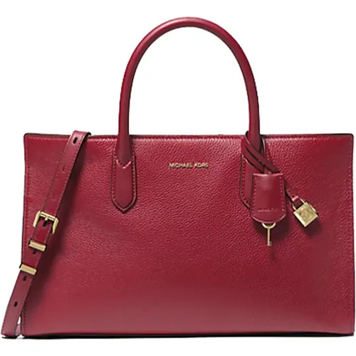 Tiefroter Scarlett Satchel Beutel , Damen, Größe: ONE Size - Michael Kors - Modalova