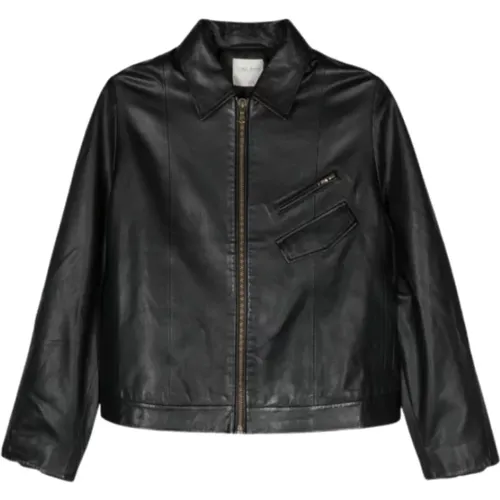 Nappa Leather Biker Jacket , female, Sizes: S, M - Forte Forte - Modalova