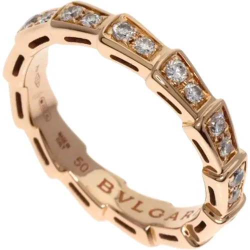 Pre-owned Rose Gold rings , female, Sizes: ONE SIZE - Bvlgari Vintage - Modalova