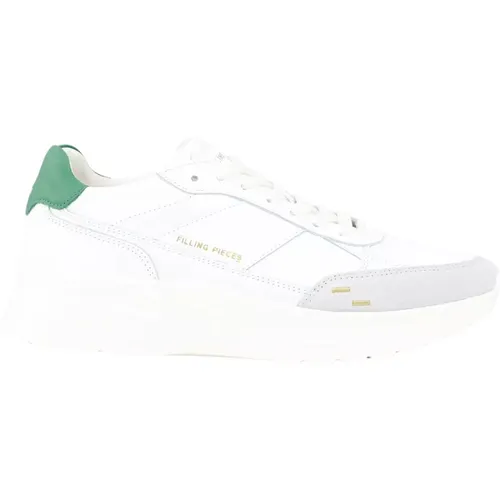 Weiße Leder Jet Runner Sneakers , Damen, Größe: 38 EU - Filling Pieces - Modalova