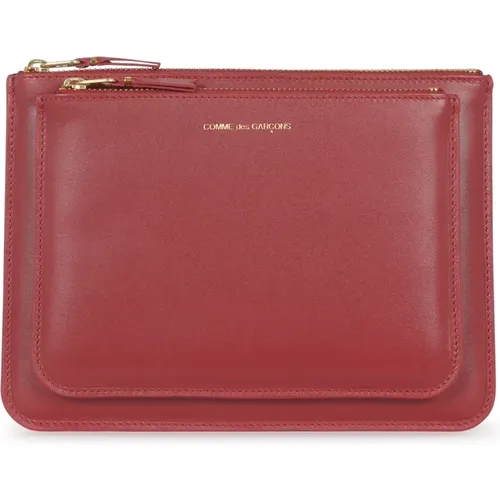 Rote Geldbörse mit Außentasche , Damen, Größe: ONE Size - Comme des Garçons - Modalova