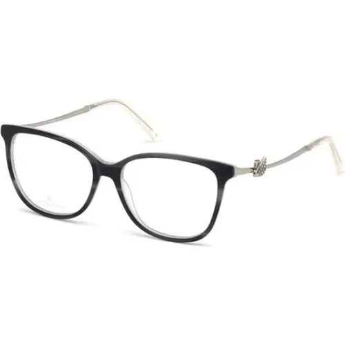 Schwarzer Rahmen Stilvolle Brille - Swarovski - Modalova