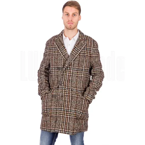 Double-Breasted Wool Coat , male, Sizes: XL - Siviglia - Modalova