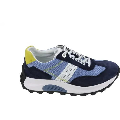 Blau Mix Walking Sneaker , Damen, Größe: 37 1/2 EU - Gabor - Modalova