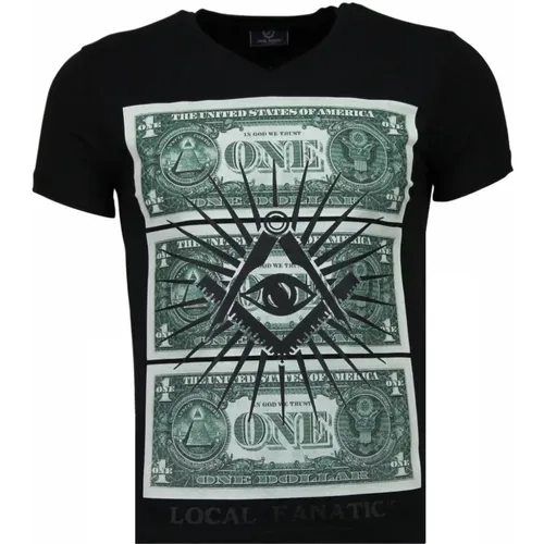 One Dollar Eye Stones - Herren T-Shirt - 4302Z - Local Fanatic - Modalova