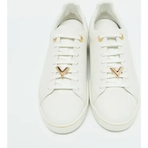 Pre-owned Leather sneakers , female, Sizes: 7 UK - Louis Vuitton Vintage - Modalova