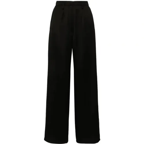 Wide Leg Viscose Wool Pants , female, Sizes: L, M - Forte Forte - Modalova