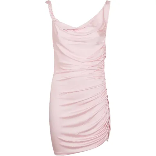 Detailed Shoulder Mini Dress , female, Sizes: 2XS - Andamane - Modalova