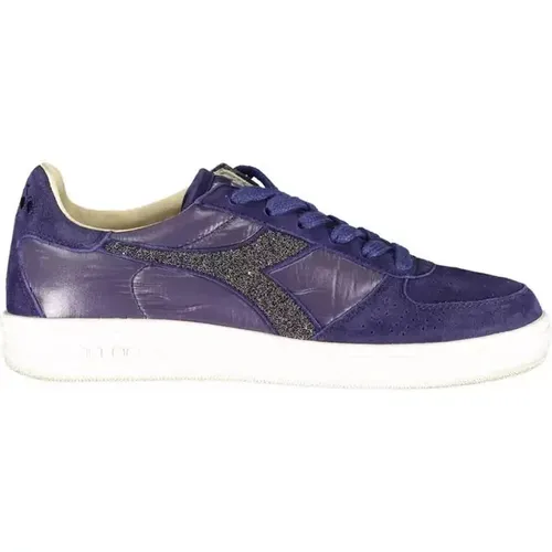 Crystal Embellished Sneakers with Contrast Sole , female, Sizes: 5 1/2 UK, 5 UK, 3 1/2 UK, 3 UK, 4 UK - Diadora - Modalova