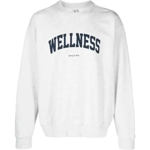 Wellness Ivy Crewneck Sweater , male, Sizes: XS - Sporty & Rich - Modalova