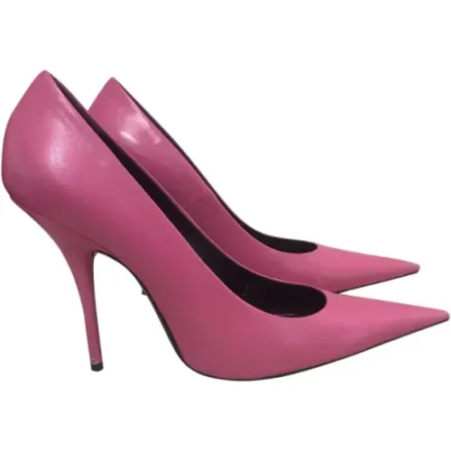 Pre-owned Leather heels , female, Sizes: 7 UK - Balenciaga Vintage - Modalova