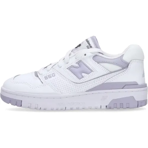 Weiß/Lavendel Low Sneaker 550 Streetwear , Damen, Größe: 40 EU - New Balance - Modalova