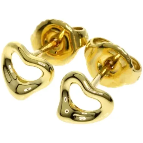 Pre-owned Gold earrings , female, Sizes: ONE SIZE - Tiffany & Co. Pre-owned - Modalova