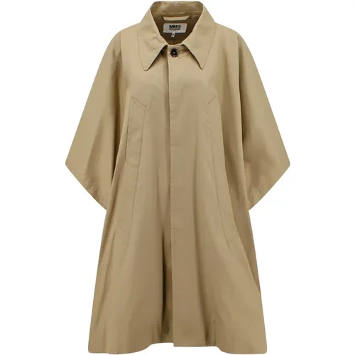 Cotton Jacket Ss23 , female, Sizes: XS - MM6 Maison Margiela - Modalova