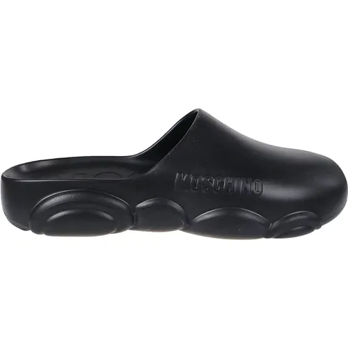 Embossed Logo Slides , male, Sizes: 9 UK, 11 UK, 7 UK - Moschino - Modalova