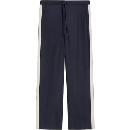 Blaue Jogginghose mit Seitenstreifen - Max Mara - Modalova