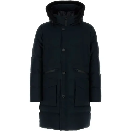 Stilvolle Navy Twill Parka - Woolrich - Modalova