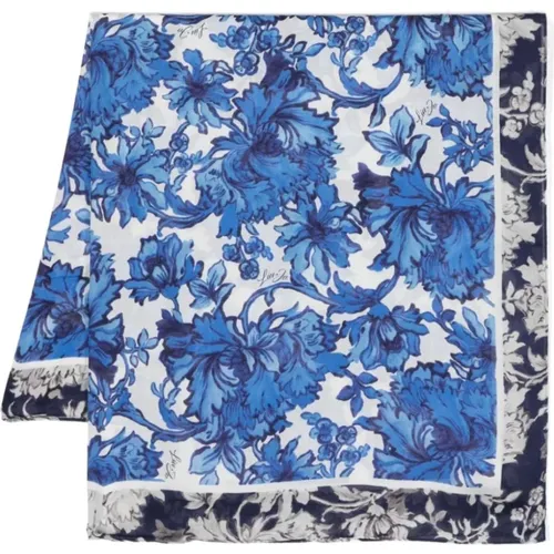 Printed Floral Scarf , female, Sizes: ONE SIZE - Liu Jo - Modalova