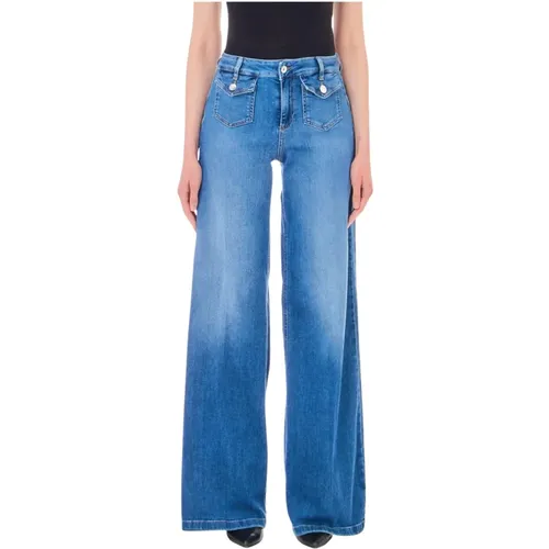 Cropped Jeans , female, Sizes: W29 - Liu Jo - Modalova