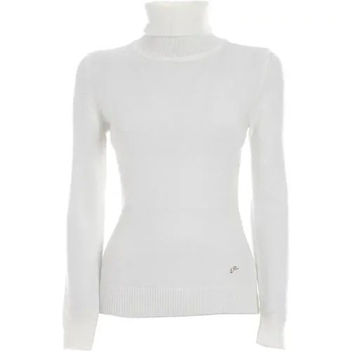 High-neck Sweater with Lurex Details , female, Sizes: L - YES ZEE - Modalova