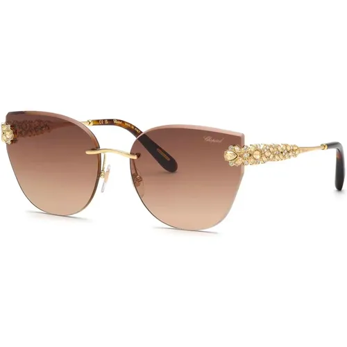 Rose Gold Sunglasses Brown Shaded - Chopard - Modalova