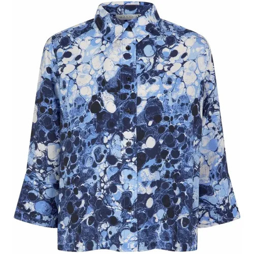 Powder Blue Shirt Blouse , female, Sizes: XL, L, M - Masai - Modalova
