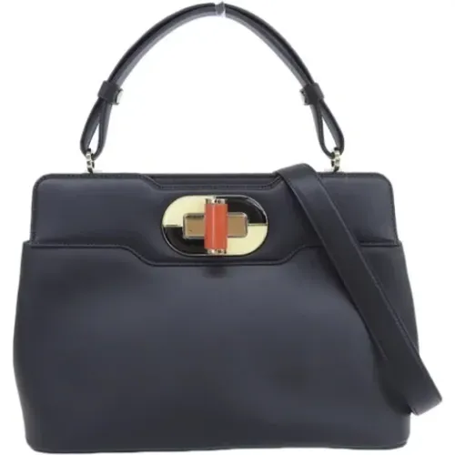 Pre-owned Leather handbags , unisex, Sizes: ONE SIZE - Bvlgari Vintage - Modalova